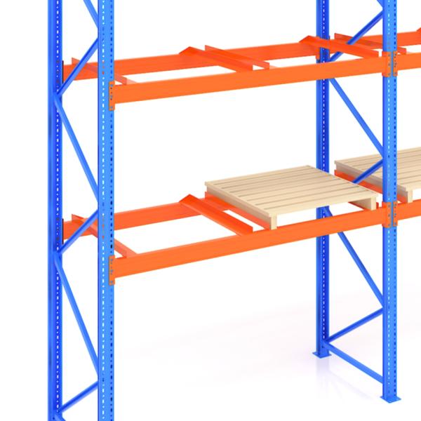 76*2.0mm Width Selective Pallet Rack for Heavy Duty Warehouse Space Optimization Needs