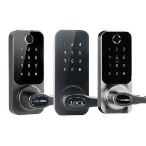 China Wireless Front Door Handle Smart Lock ROHS Wifi Deadbolt Door Lock on sale