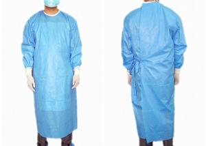 China Anti Static Reinforced Surgical Gown , Disposable Isolation Gowns Alcohol Resistant wholesale