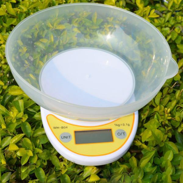 Round Platform Kitchen Weight Scale 5kg With Over Load Indication