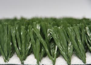 China Green Artificial Grass For Soccer Field , Artificial Soccer Turf Fake Grass wholesale