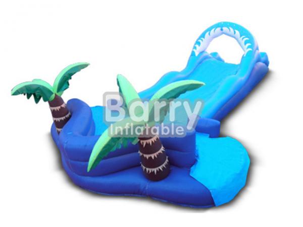 Quality Jungle Lawn Inflatable Water Slides Coconut Tree Inflatable  For Kids for sale