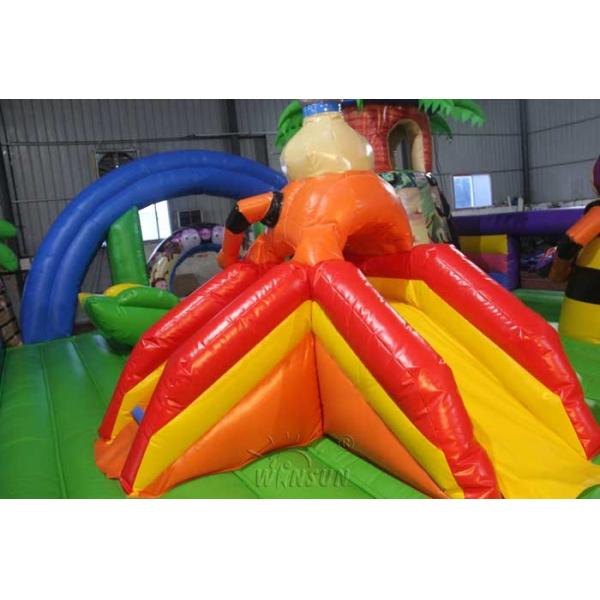 Luntik And His Friends Inflatable Toddler Playground / Amusement Park With Slide