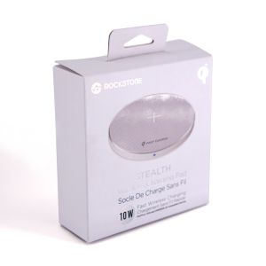 China Electronic Tempered Glass Packing Box Spot UV CMYK Printing For Wireless Charging Pad wholesale