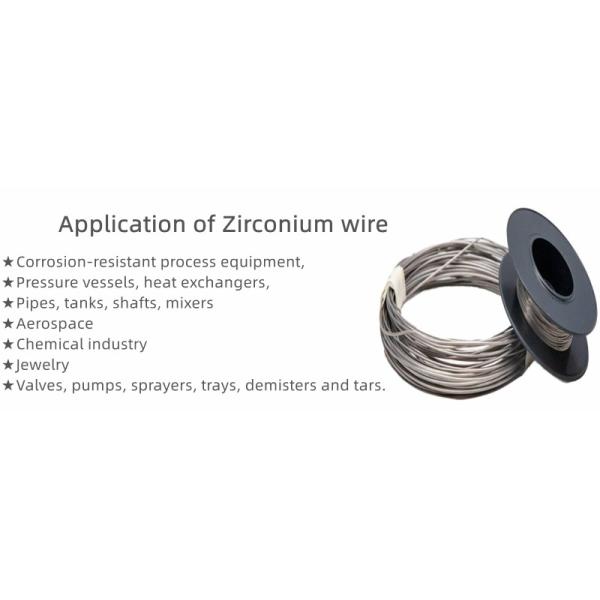 Zirconium Wire Niobium Zirconium Alloy Wire RO60705 RO60706 For Chemical Industry