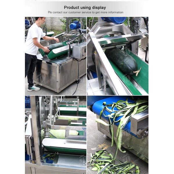 350KG 2.2KW Horizontal high efficiency stainless steel wax gourd peeling machine large output wax gourd peeling machine