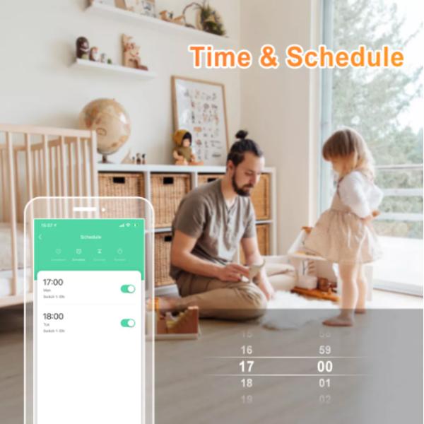 300W 2.4GHz WIFI Circuit Breaker Tuya Smart Switch Adjustable Light