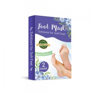 China Private Label Soft Smooth Feet Exfoliator Peel Away Calluses Dead Skin Exfoliating Foot Peel Mask on sale