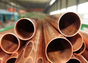 China Mirror Polished Copper Nickel Pipe , Thin Wall Nickel Plated Copper Tubing , C12200 wholesale