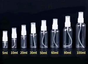 China Hot Sale 100ml Plastic PET Spray Bottle Packing 50ml Alcohol 30ml Disinfectant wholesale