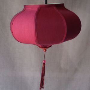 Buy cheap 200*350MM Bedside Lamp Shades TC Fabric Chinese Lantern Lampshade Rose Red from wholesalers