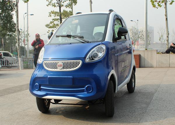 Quality Blue Color Mini Electric Car Family 2200 W With 3 Seats 2400*1270*1500mm for sale