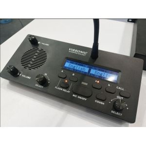 China Black Wireless Interpretation System 1 + 63 Channel / Interpreter Equipment Portable wholesale