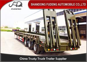 China Low platform truck trailer low loader semi trailer 3 axle 50 ton wholesale