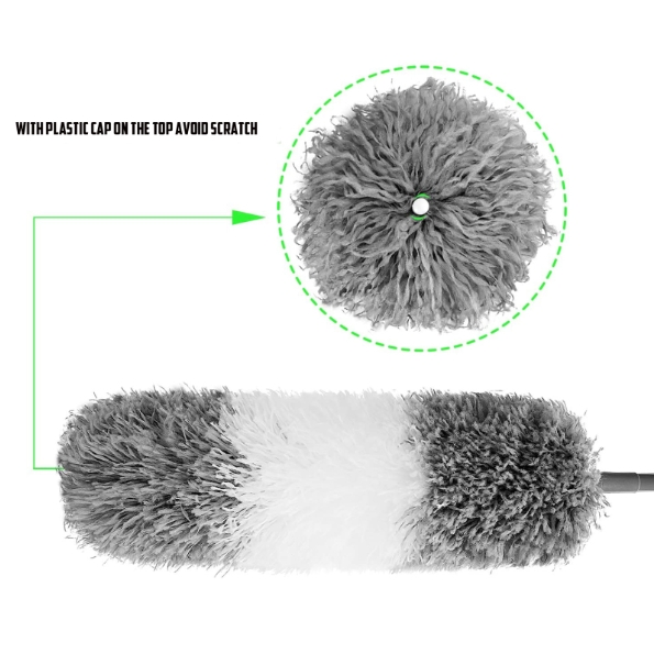 Bendable Head Microfiber Feather Extendable Cobweb Cleaner 80cm-250cm