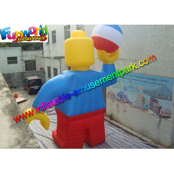 Customzied 6mh Inflatable Man , Inflatable Robert Toy for Advertising