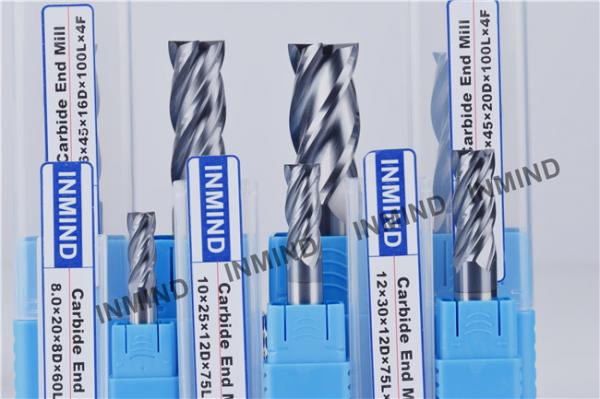 0.7um Grain Size Milling Tool Bits / Solid Carbide Tools For End Mill Machine