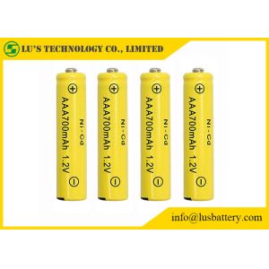 China Professional NICD AAA 700mah Rechargeable Batteries Wide Temperature Range wholesale