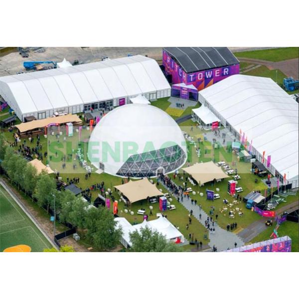 Diameter 30m Event Dome Tent Large Geodesic Luxury Outdoor Event Custom Logo