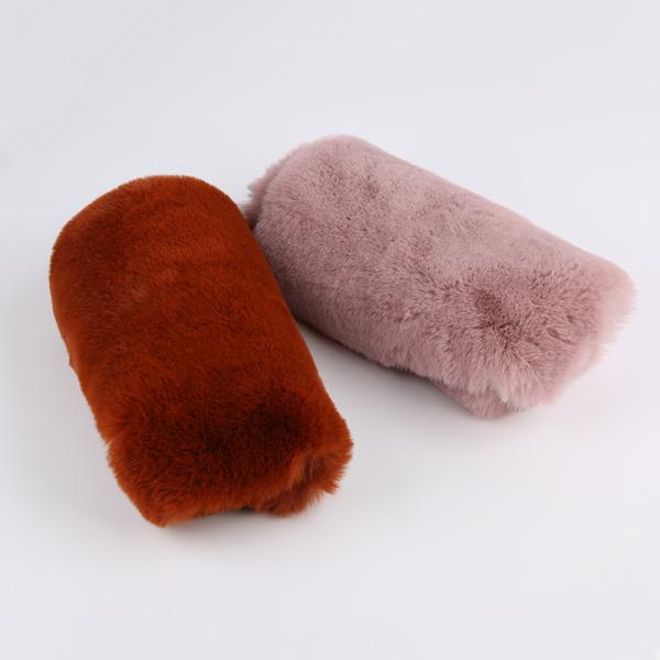 10-20mm Very Soft Short Printing Faux Rabbit Fur Fabric with Anti-Pull Technology