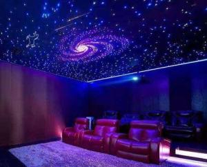 China Polyester Fiberboard Fiber Optic Star Ceiling Panels 9mm RGBW Infrared Signal wholesale