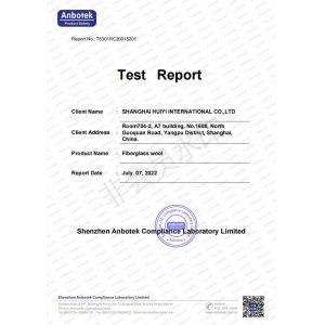 Shanghai Huiyi International Co., Ltd. Certifications