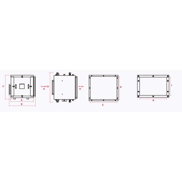 Fire Smoke Exhaust Ventilation Inline Cabinet Centrifugal Box Fan Low Noise