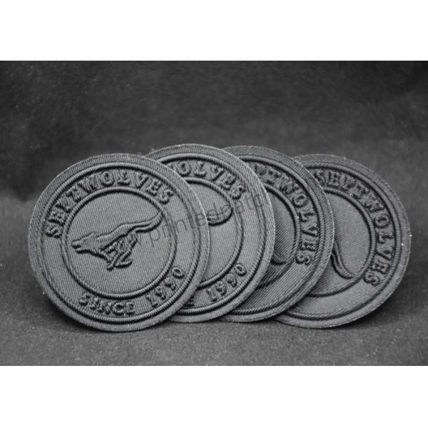 Thickness 2.5mm Lycra Fabric Embossed Patches Silk Screen Printing