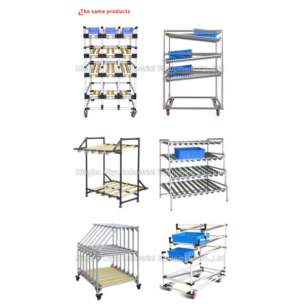 Yellow Lean Pipe Sliding Roller Track For Sliding Shelf System Conveyor
