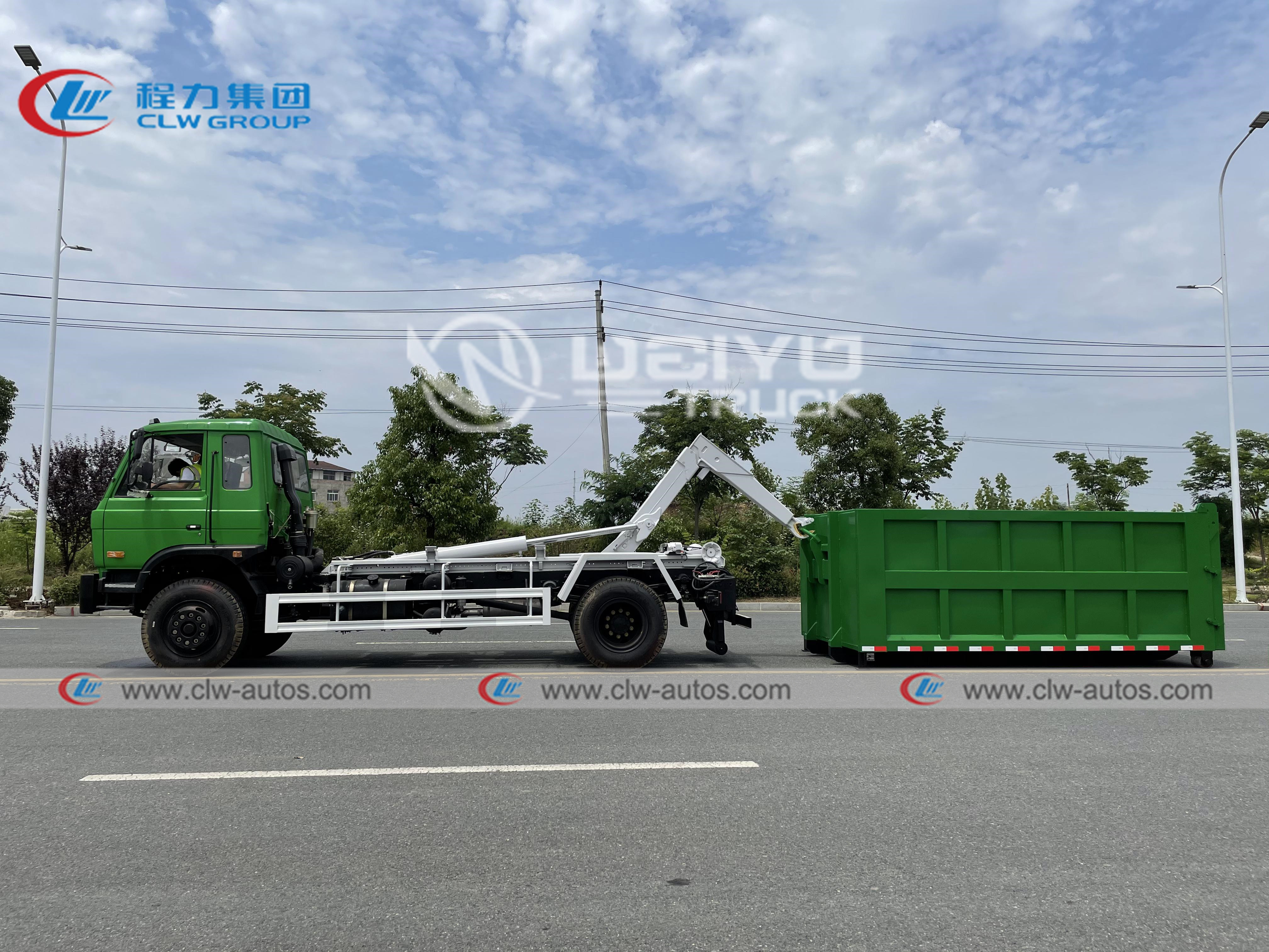 Buy cheap Donfeng 12cbm 12m3 Garbage Transfer Truck Waste Hydraulic Hooklift Equipment from wholesalers