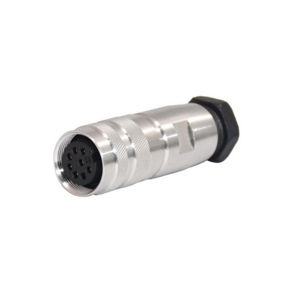 M16 (5).jpg 8 Pin Metal Sensor M16 Circular Connector PA66 GF Rugged Metal