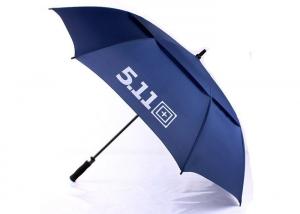 China Black Promotion 30 Inch Vented Golf Umbrella , Large Golf Umbrella Windproof wholesale