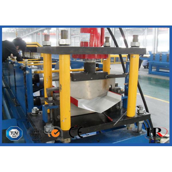 PLC Control Gutter Roll Forming Machine For Steel Roof Ridge Tile Cap