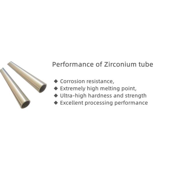Zr Pipes R60702 Zirconium Tube Specialty Application Pure Polished Explosion-Proof Tube