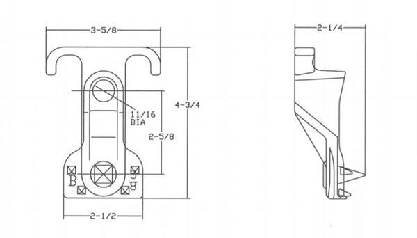 Weather Resistance Electric Power Fittings Corrosion Resistance HDG B Guy Hook