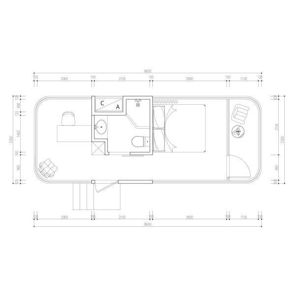 Portable Customized Modular Frame Modern Space Capsule Style Camping House For Outdoor Use