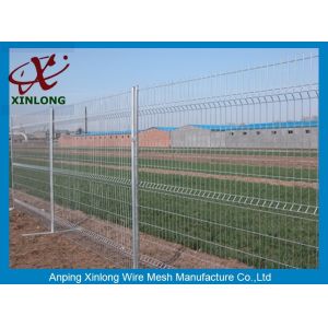 China 3D Curved Green Pvc Coated Wire Mesh Fencing For Highway Sport Field Garden wholesale