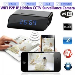 T8S 720P Alarm Clock WIFI P2P IP Spy Hidden Camera Home Security CCTV Surveillance DVR with Android/iOS App Control