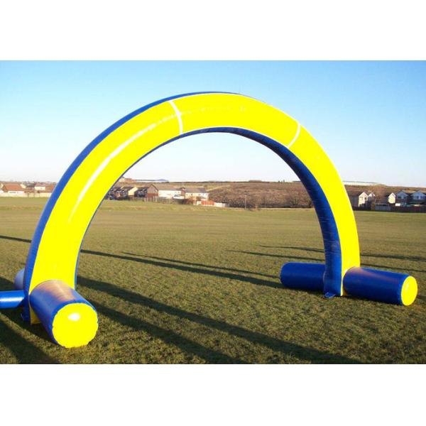 Giant Advertising Arch Inflatable Advertising Products Customized Yellow For Event