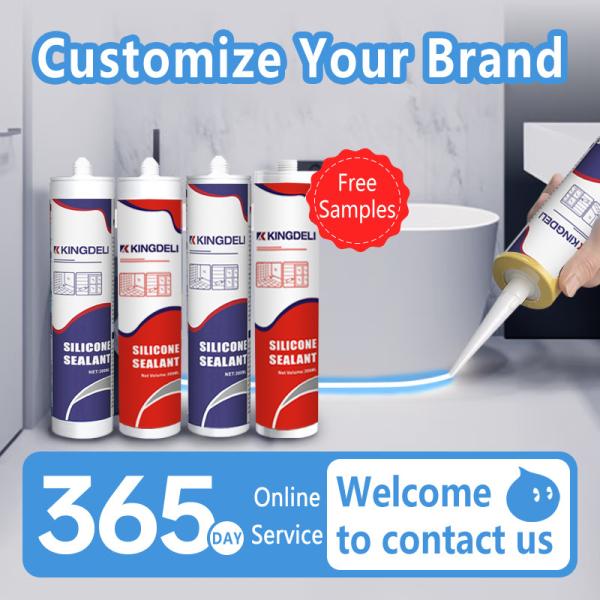 High Quality Acetic Cure Adhesive Silicon RTV Transparent Glass Sealant