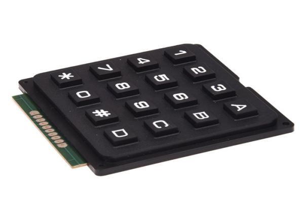 Quality Black Arduino 4x4 Matrix Keyboard Module With 16 Button Design , 6.8*6.6*1.0cm Size for sale