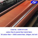 China Smooth 4x4 Twill Carbon Fiber / 3K Red Carbon Fiber Cloth With Corrosion Resistance wholesale