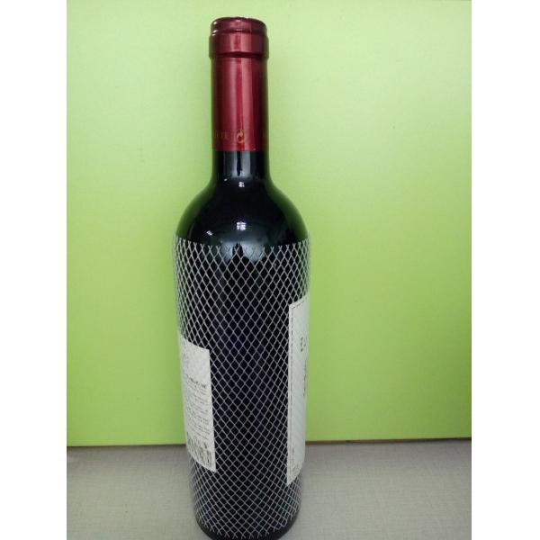 Protective Polyethylene Mesh Sleeves 7.5cm Width Diamond Hole For Wine Bottle