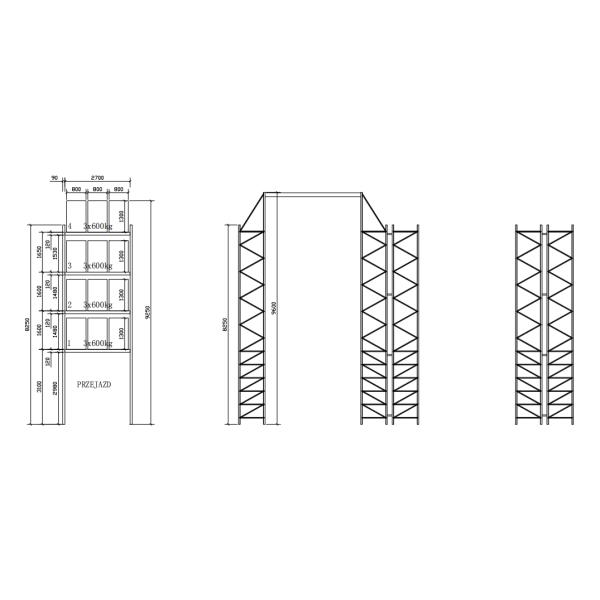 Pallet Rack Frame Tie Aisle Connector For Safety