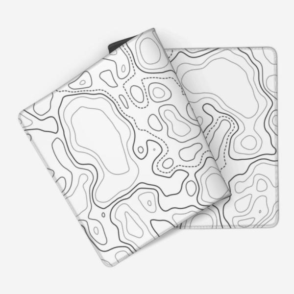 Natural Rubber fabric Minimalist Line Large Mouse Pads for Custom Sublimation Gaming