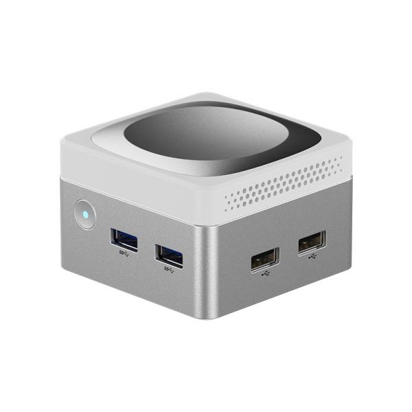 Quality Intel N100 Mini Cube Computer LPDDR5 Dual Gigabit Ethernet RJ45 Mini PC For Home for sale