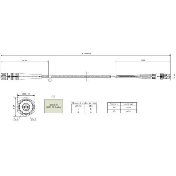 FTTA-ODC- Plug patch cord