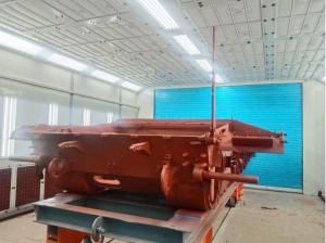 China Military Painting Production Line Side Exhaust Military Tank Paint Booth on sale