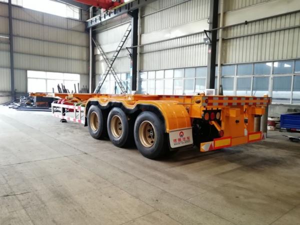Quality china factory cheapest 40 ft skeleton semi trailer for sale, best price CLW skeleton container semitraielr for sale for sale
