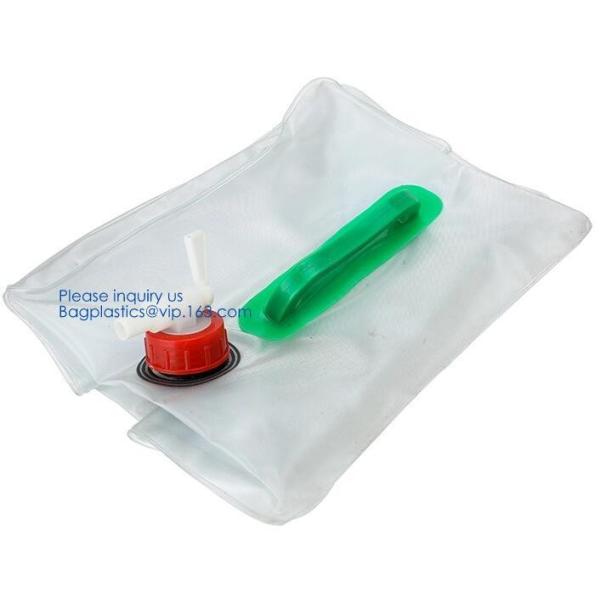 Biodegradable Liquid Packaging Leakage Proof Pouch Custom Custom 1 Gallon Water Bag Foldable Sports Drinking Water Bag